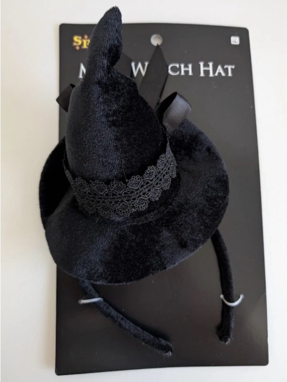 Black Velvet Mini Witch Headband